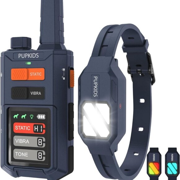 NEW Up to 4200ft Remote Range Waterproof Dog Training Collar with 3 Night Lights - Picture 1 of 8